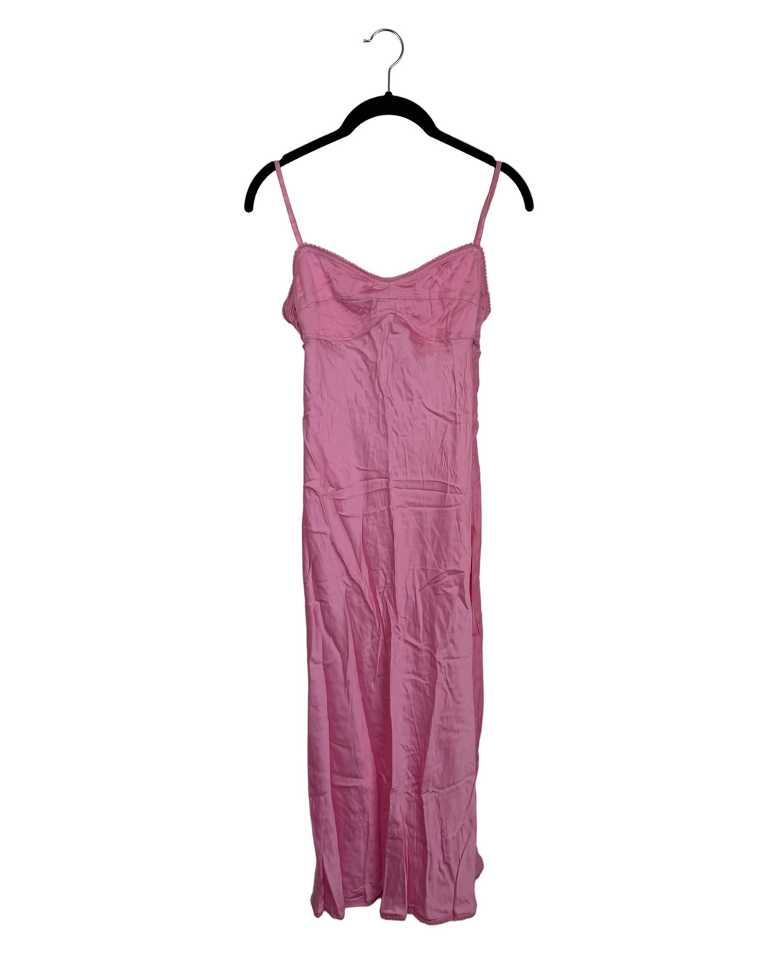 pink designer midi dress Christian Dior Lace A Line Midi Dress Blush Pink