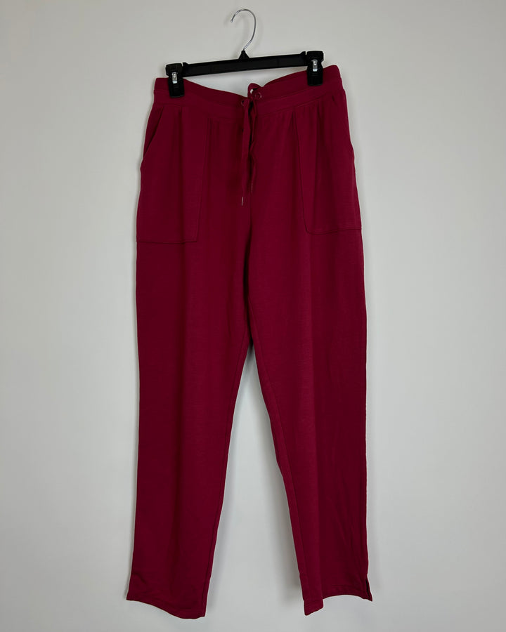 Dark Red Sweatpants - Size 6/8