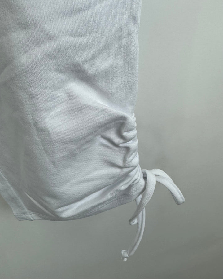 Ice White Cinched Capri Pants - Size 6/8