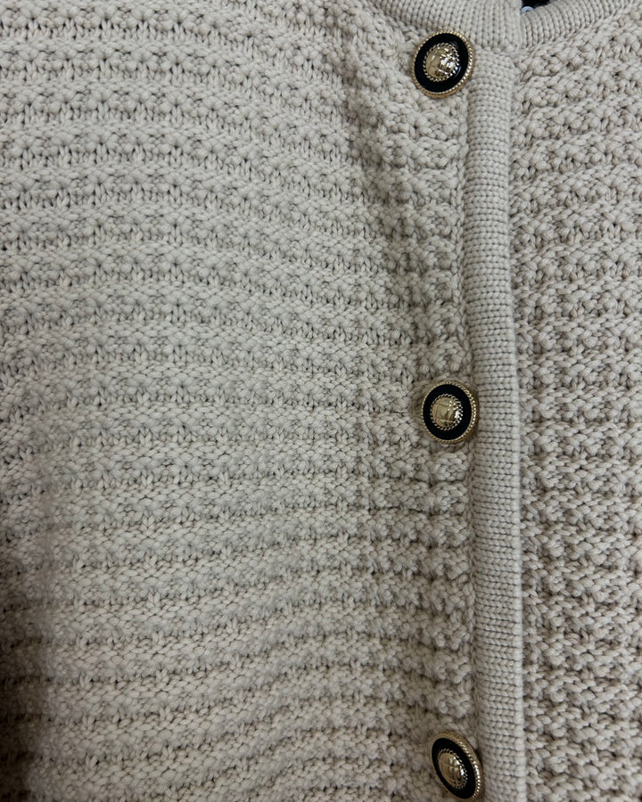 Beige Front Pocket Cardigan - Size 2/4
