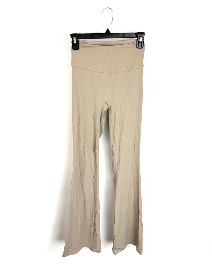 Beige Flare Leggings - Size 0