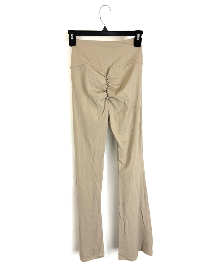 Beige Flare Leggings - Size 0