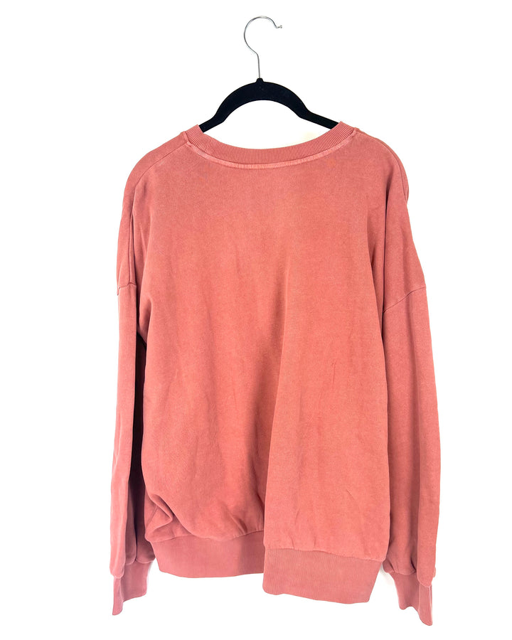 "That's The Spirit" Blush Print Crewneck Sweatshirt - Size 4/6