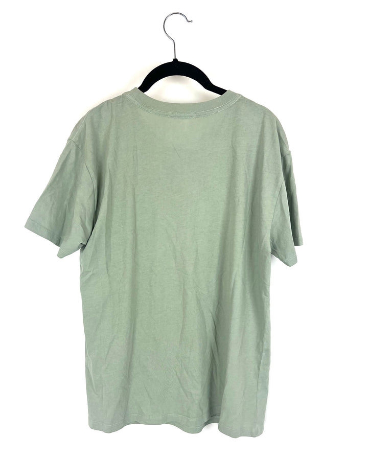 "Paradise Flower Shop" Sage Green Tee - Size 4/6