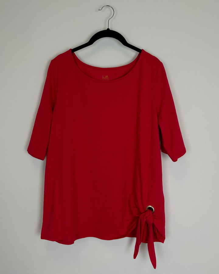 Red Knot Front Top - Size 6/8