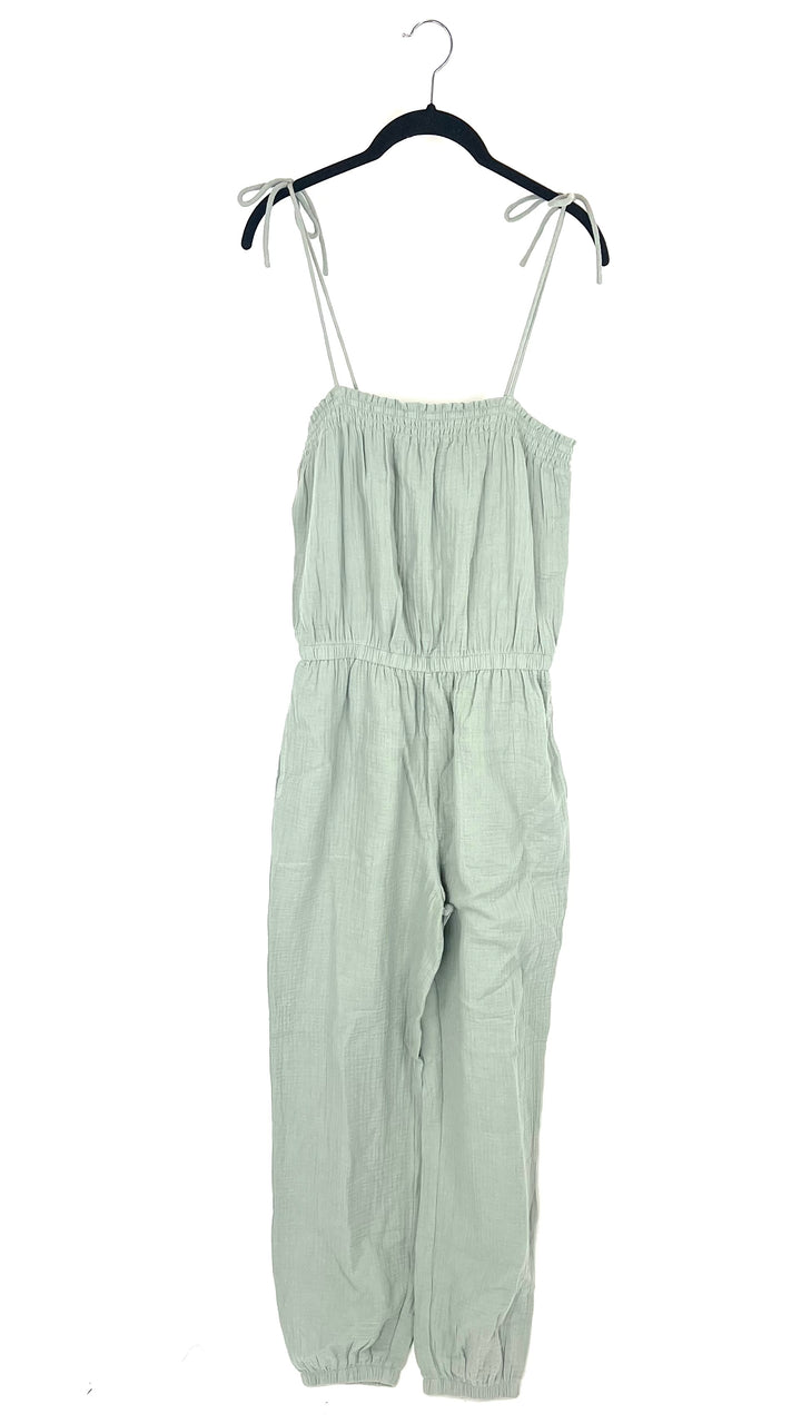 Sage Green Texture Jumpsuit - Size 4/6