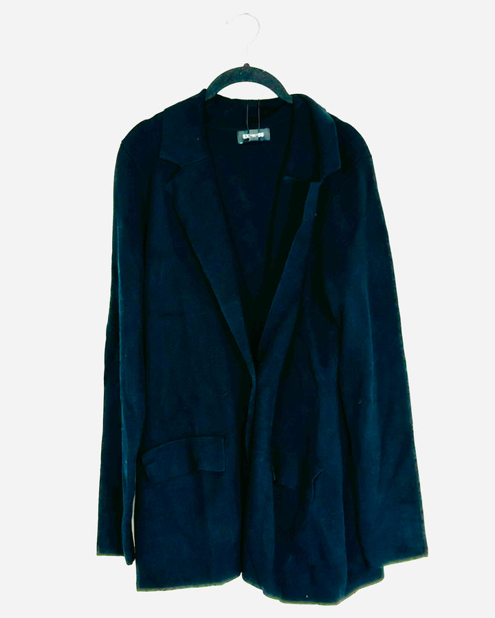 Black Buttoned Cardigan - Size 8/10