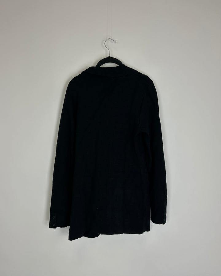Black Buttoned Cardigan - Size 8/10
