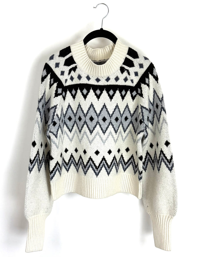 Winter Printed Sweater - Size 2/4