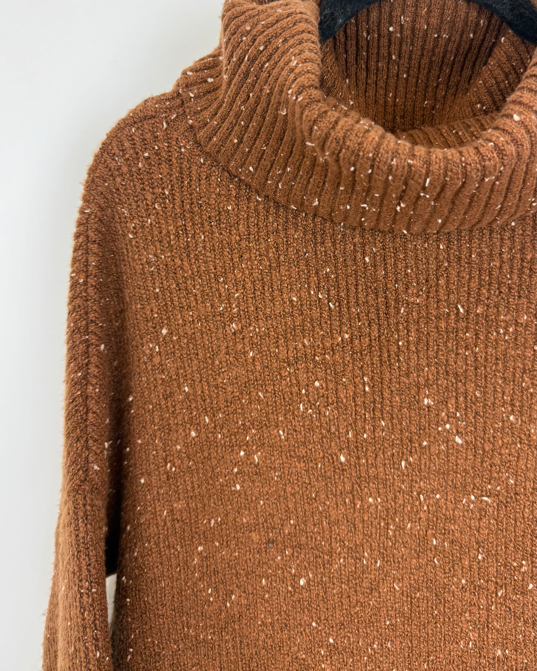 Brown Turtleneck Sweater - Size 6/8