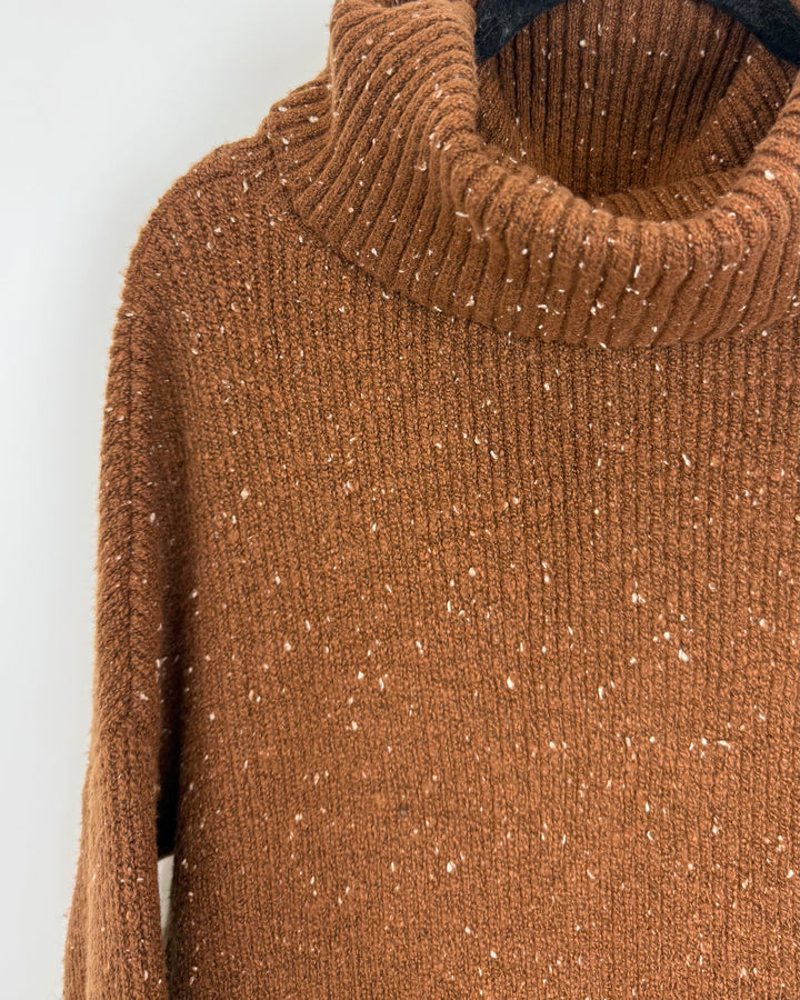 Brown Turtleneck Sweater - Size 6/8