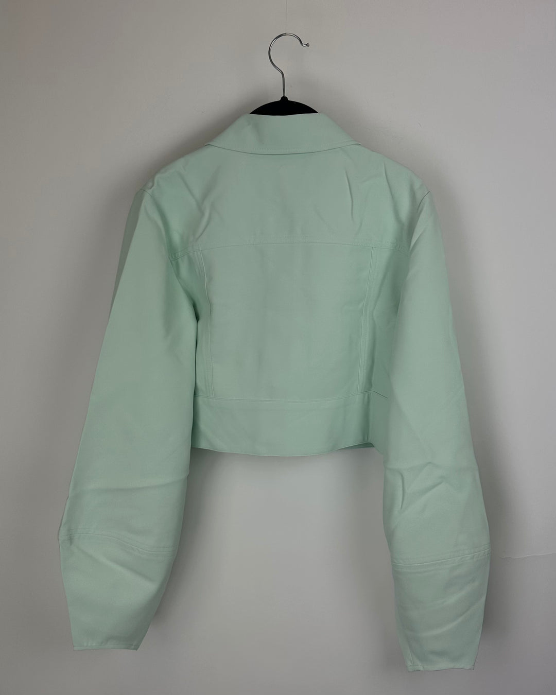 Mint Green Cropped Jacket - SIze Extra Small, Small, Medium