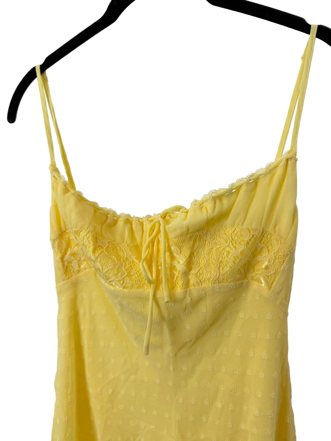 Sunshine Yellow Tie Midi Dress - Size 0/2 and 4