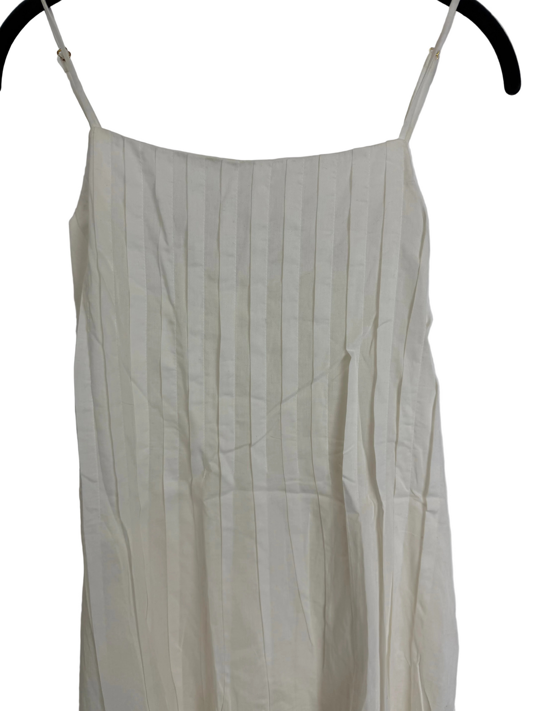 White pleated midi dress - Size 2/4