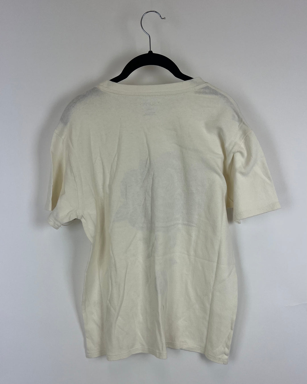 Rose Printed White Tee - Size 4/6