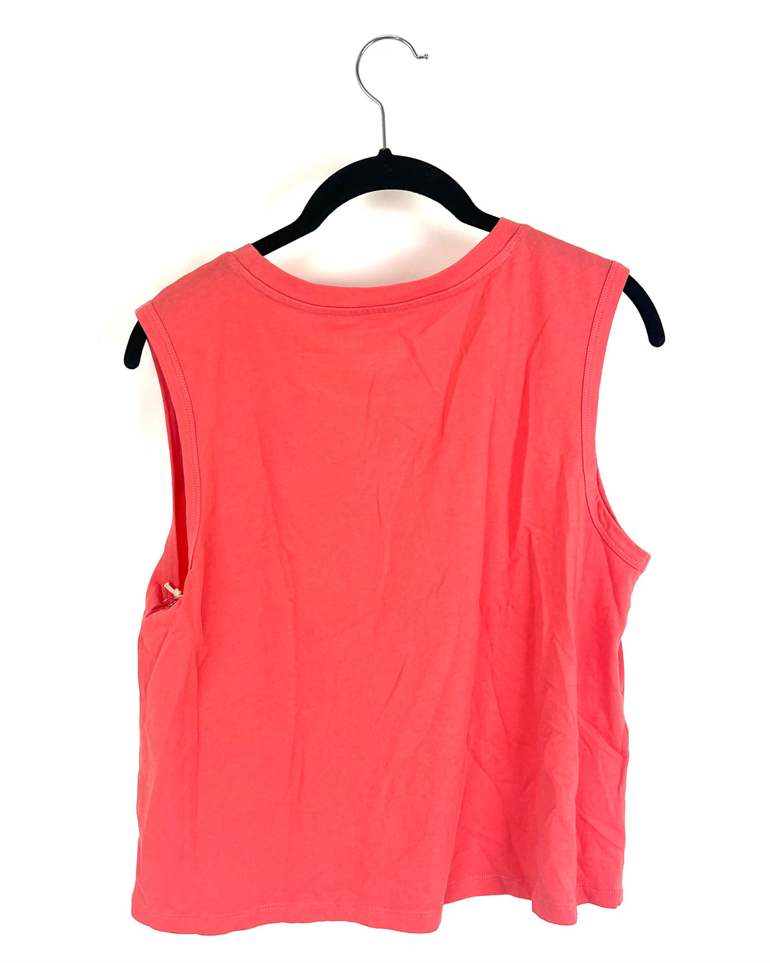 "Welcome To Paradise" Salmon Pink Muscle Tank - Size 4/6