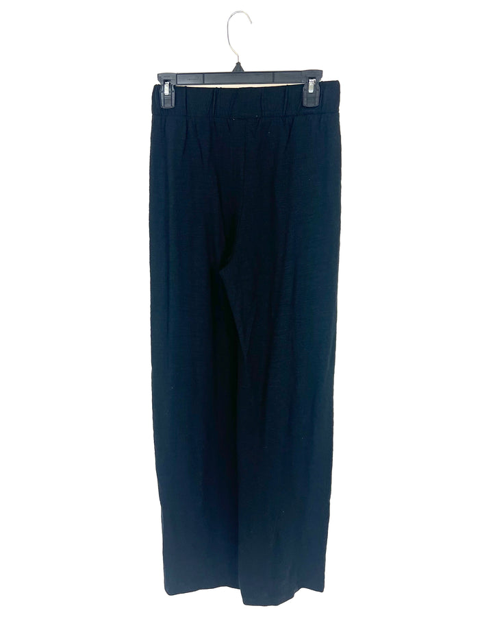 Black Texture Lounge Pants - Size 2/4