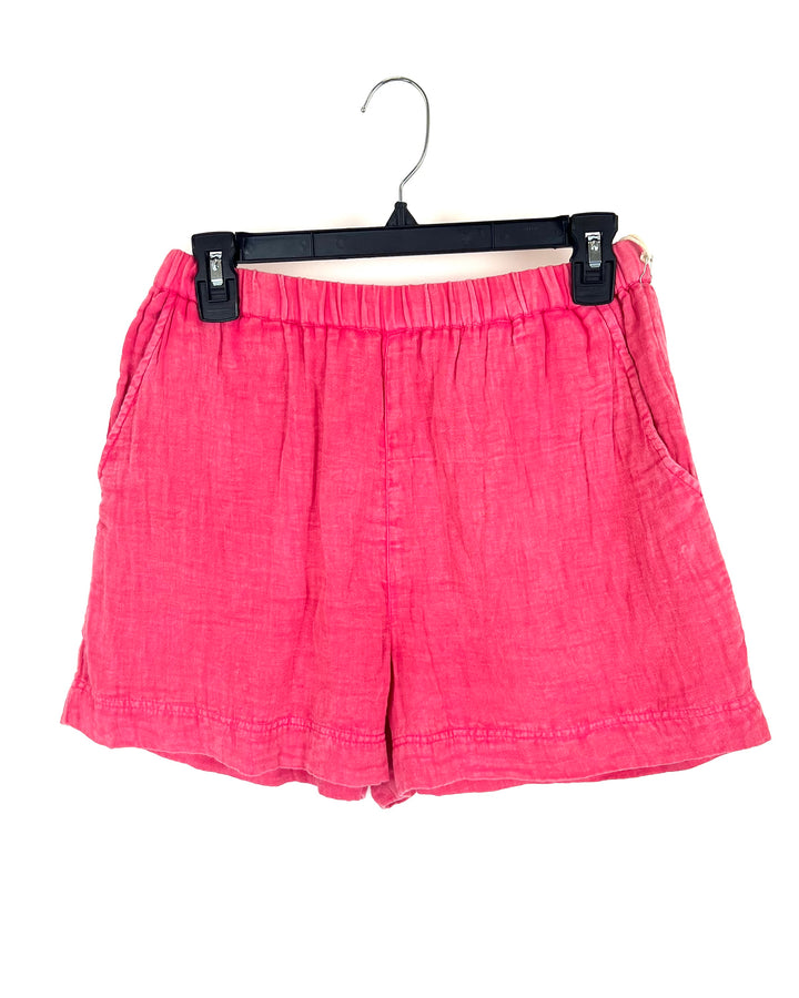 Pink Texture Shorts - Size 4/6
