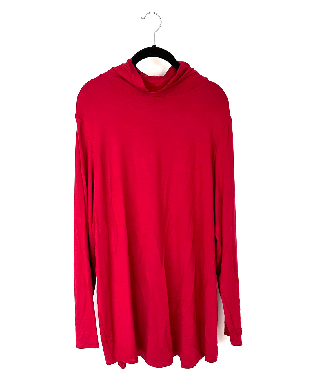 Red Long-Sleeve Turtle Neck - Size 14-16