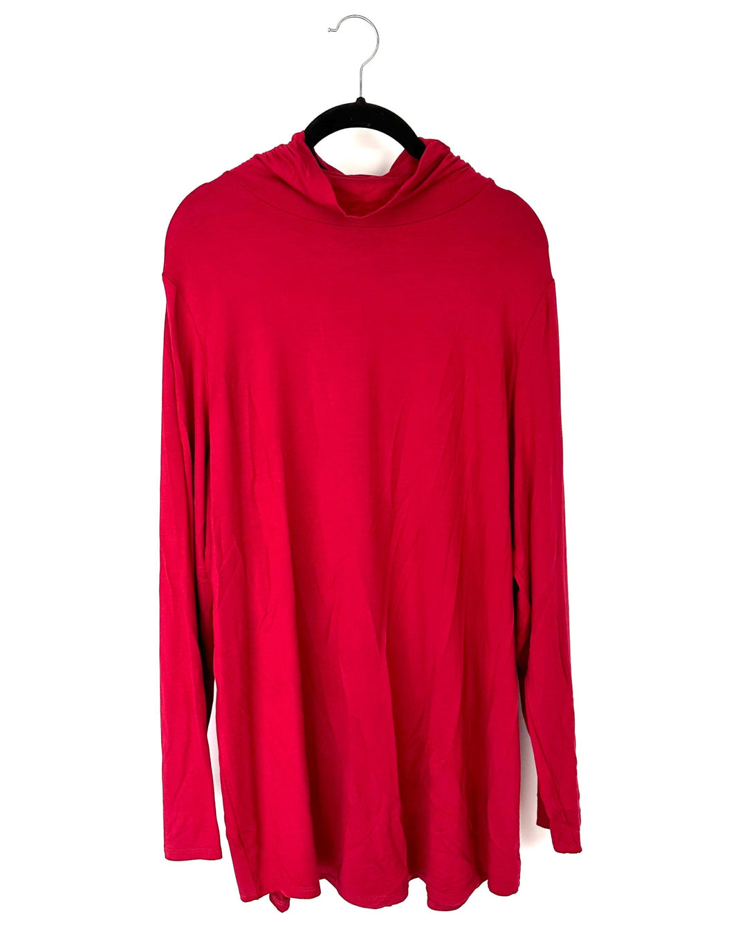 Red Long-Sleeve Turtle Neck - Size 14-16