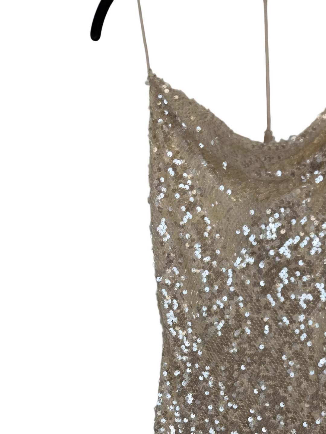 Champagne Sequin Dress - Size XS