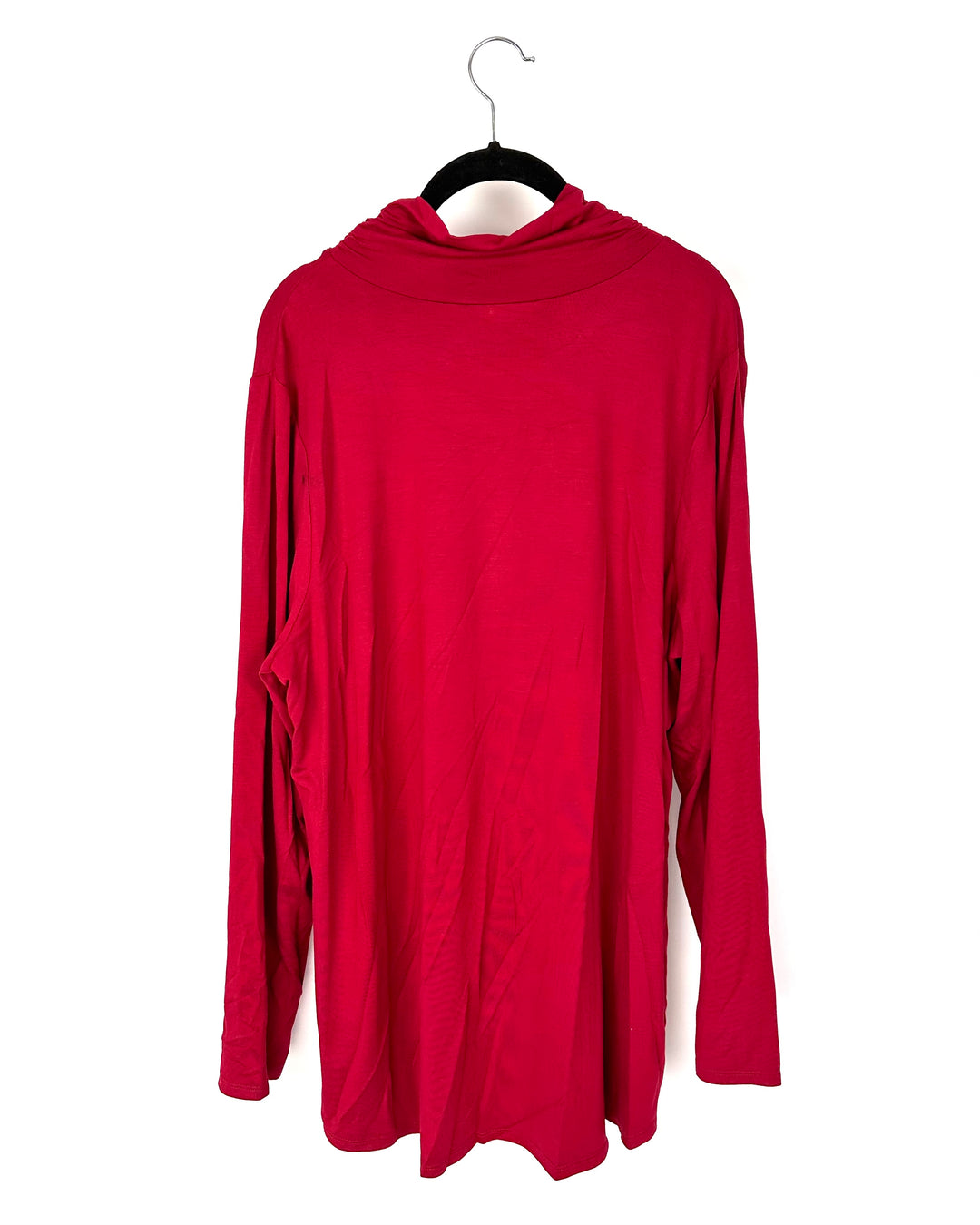 Red Long-Sleeve Turtle Neck - Size 14-16