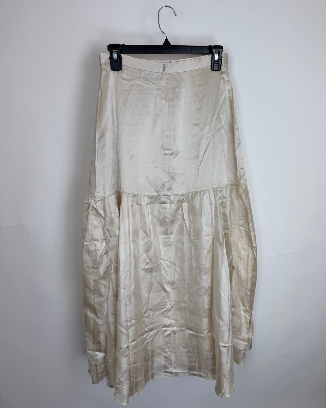 Champagne Ivory Drop Waist Striped Skirt - Size 0/2