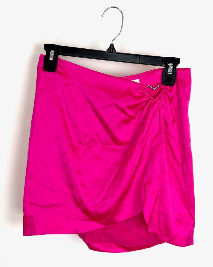 Neon Pink Heart Skirt - Size 2/4