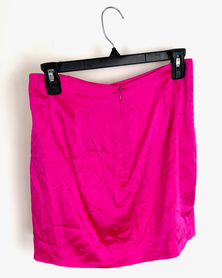 Neon Pink Heart Skirt - Size 2/4