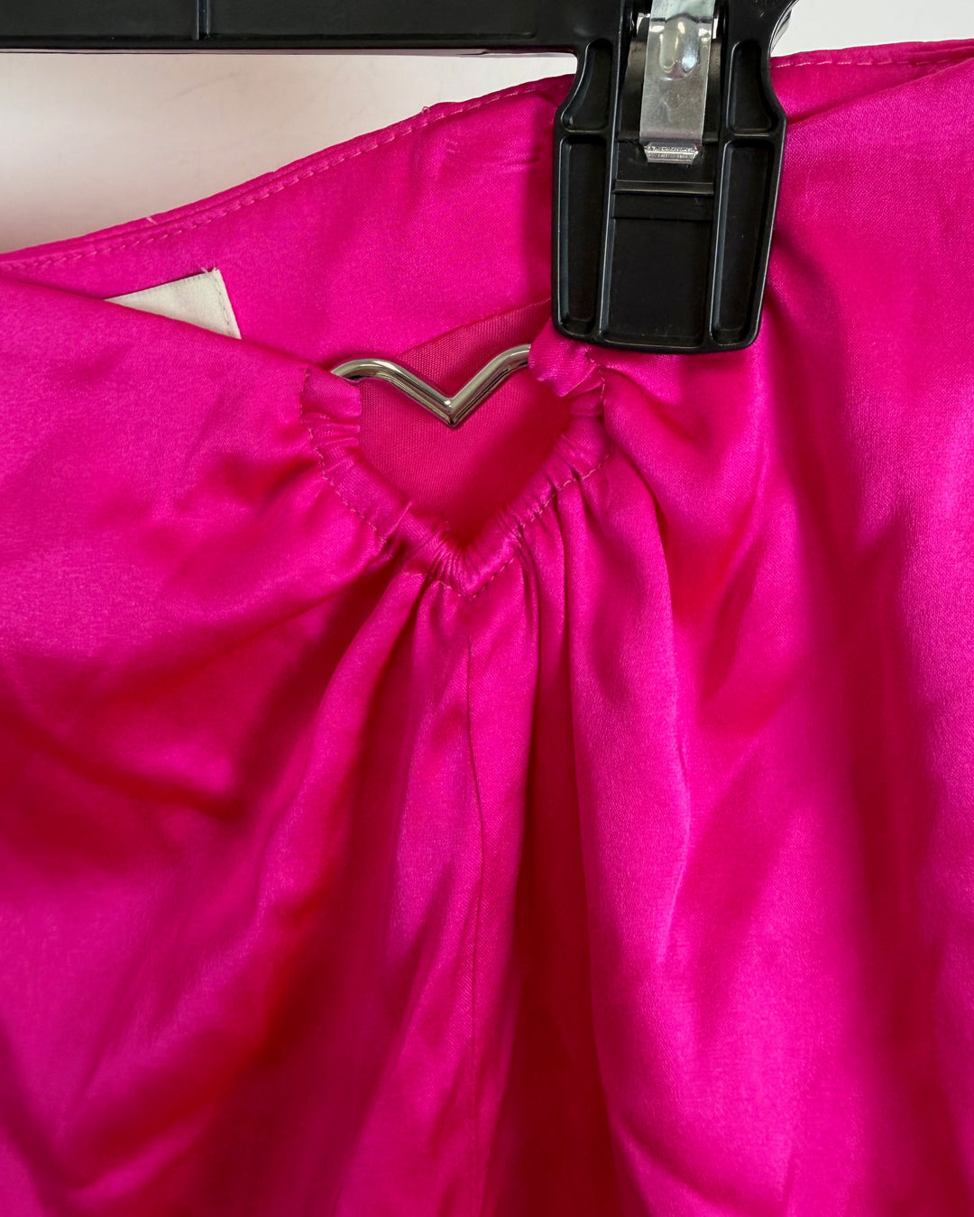 Neon Pink Heart Skirt - Size 2/4