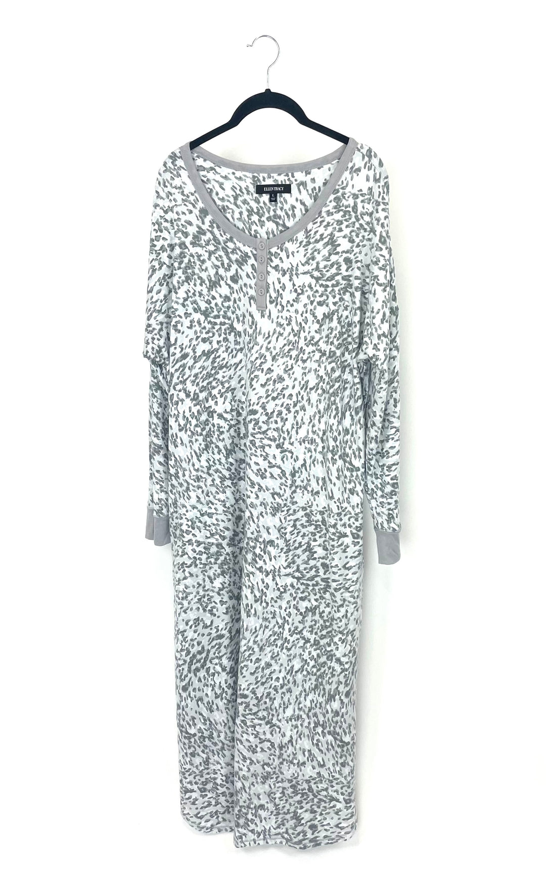 Grey Animal Print Nightgown - Size 4/6, 12/14 and 18/20