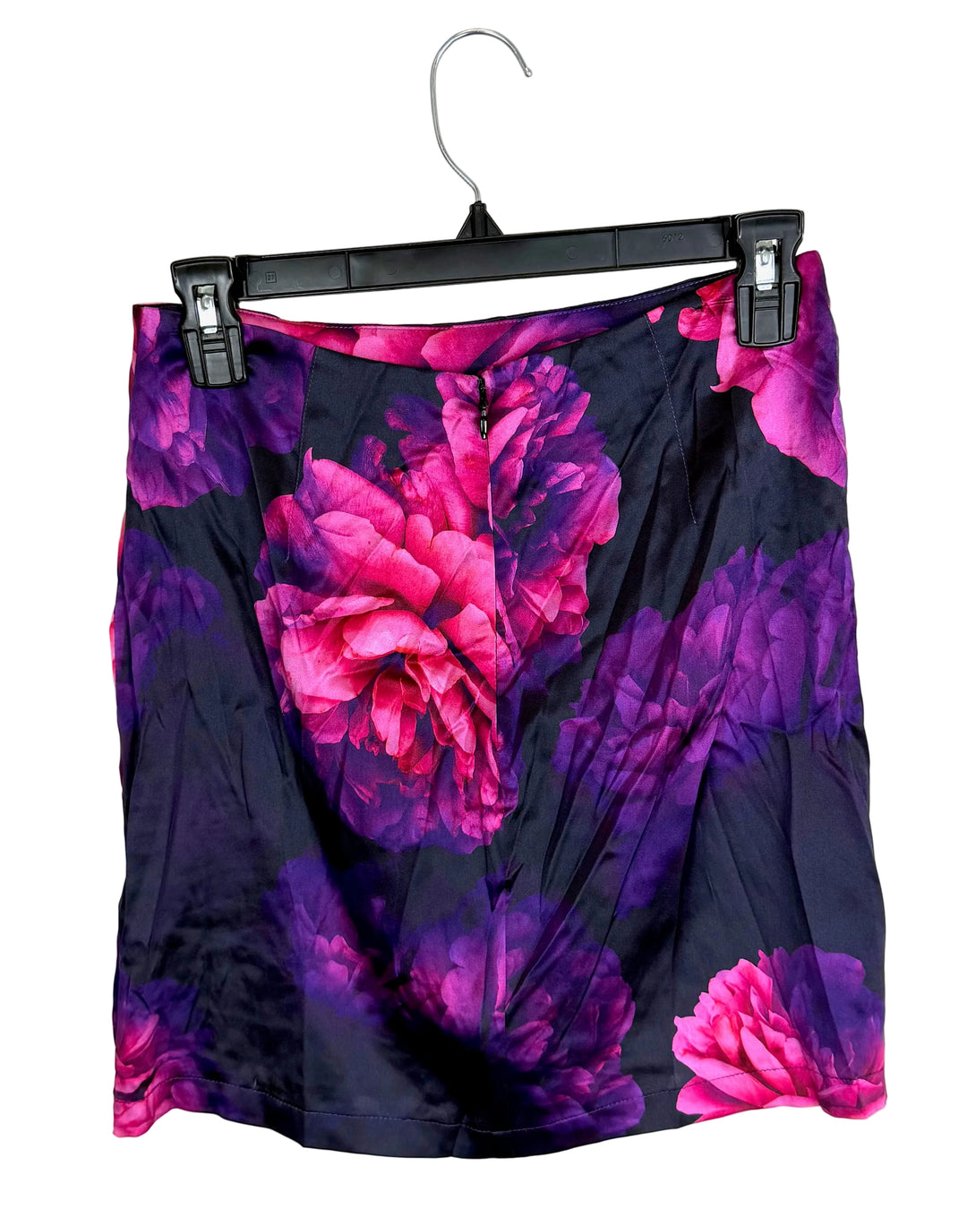 Pink & Purple Floral Skirt - Size 4