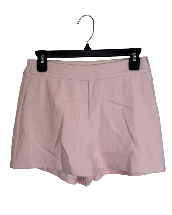 Light Pink Tweed Shorts - Small