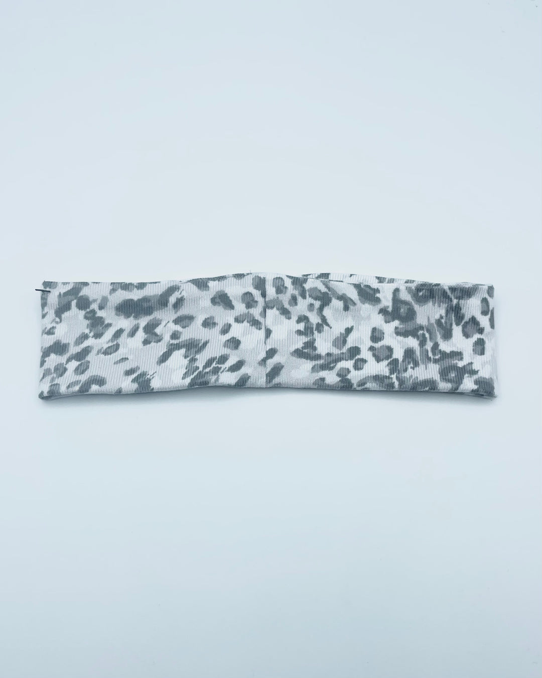 Grey Animal Print Headband