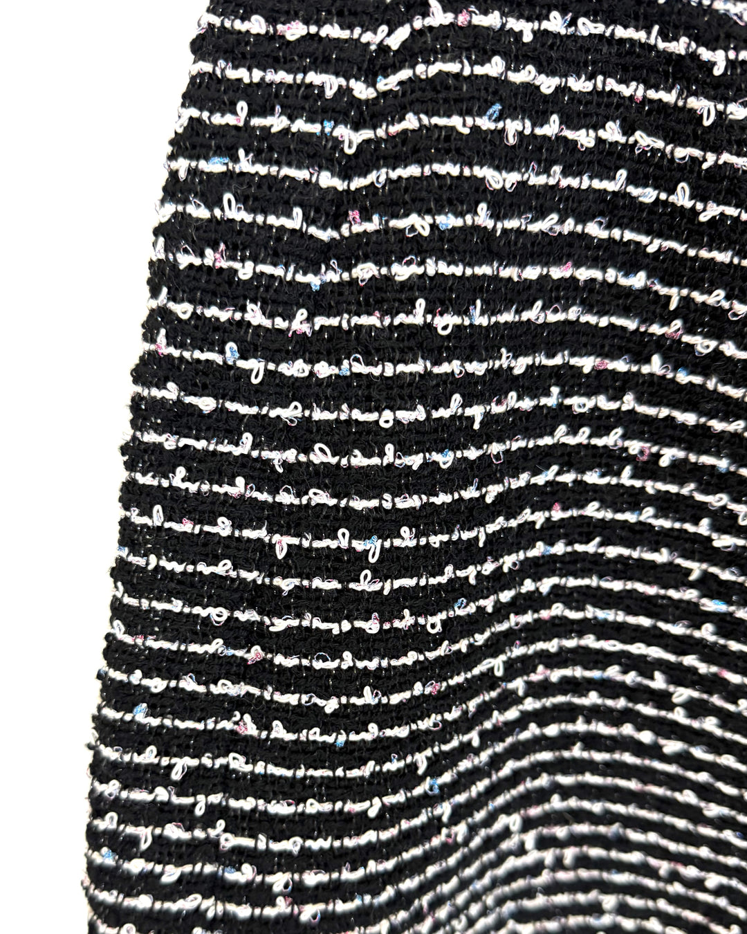 Black & White Textured Tweed Shorts - Small