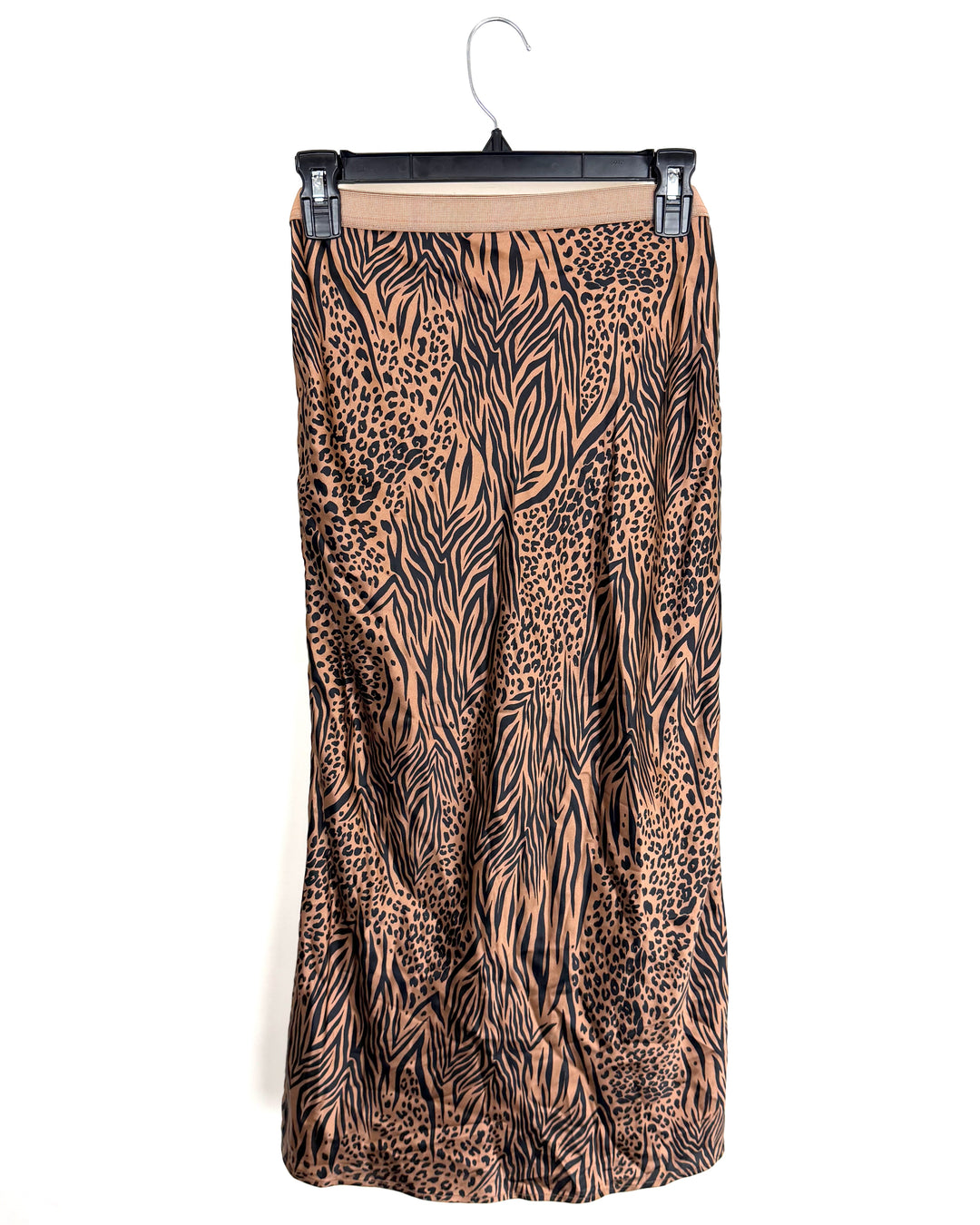 Leopard Silk Skirt - Small