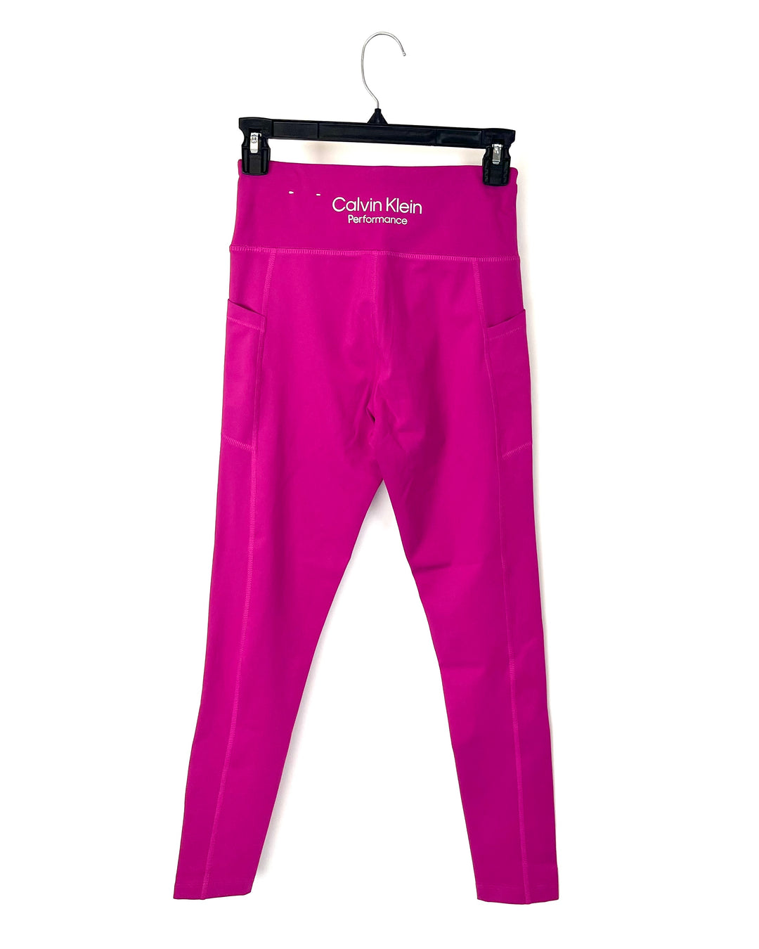 Magenta Activewear Leggings With Pockets - Small