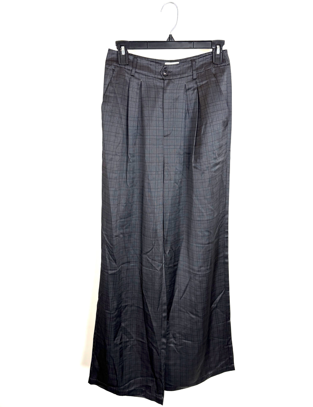Brown and Gray Plaid Trousers - Size 2/4