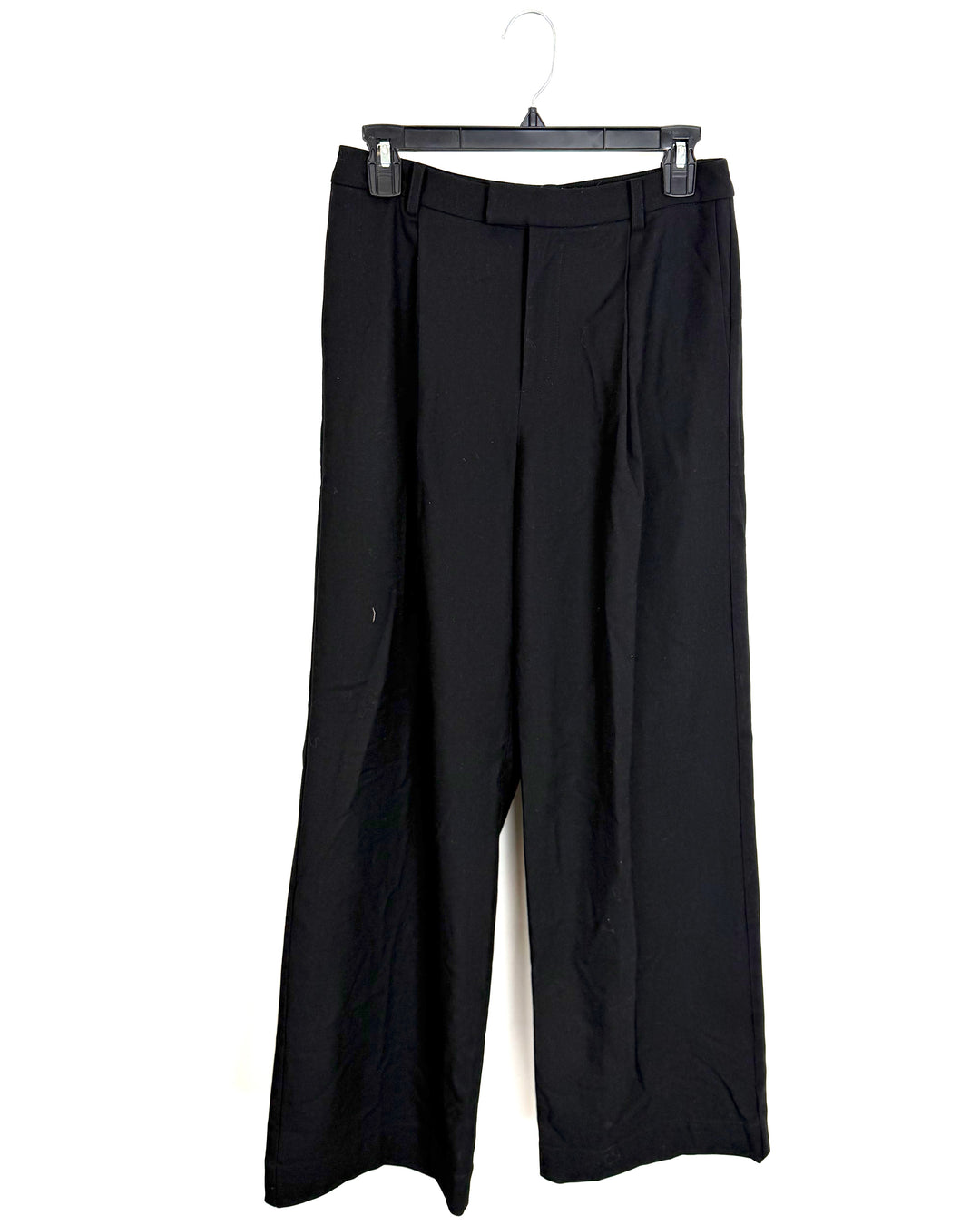 Kohl Black Ultra-Wide Leg Trousers - Size 4