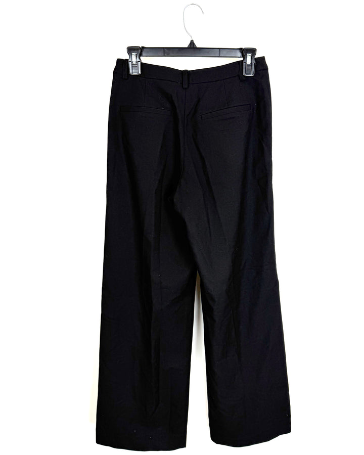 Kohl Black Ultra-Wide Leg Trousers - Size 4