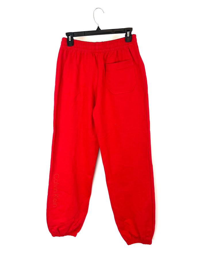 Red Athletic Sweatpants - Small