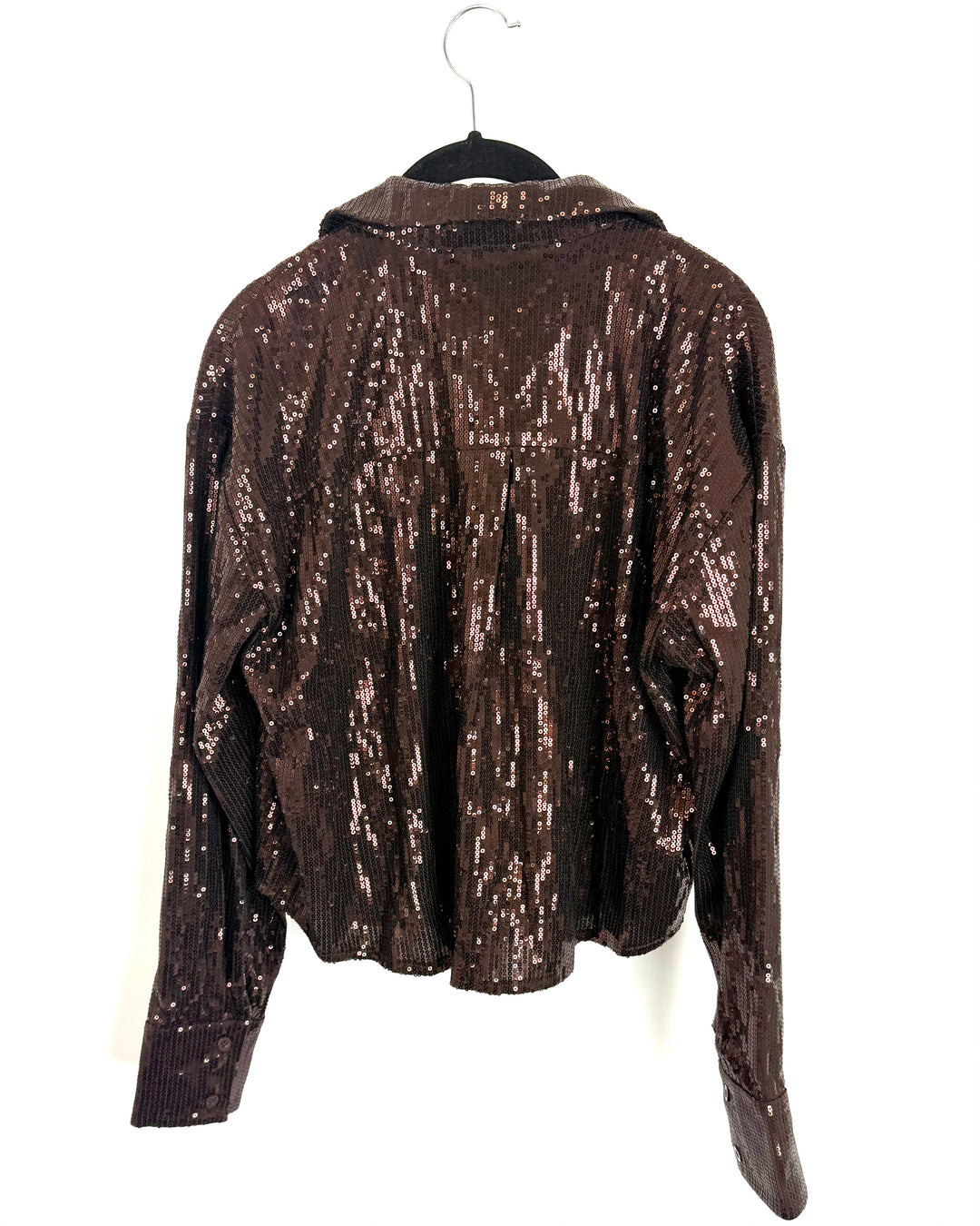 Brown Sequin Top - Medium, Medium Petite and 1X