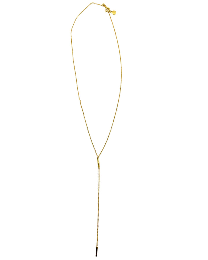 Gold Bar Drop Necklace