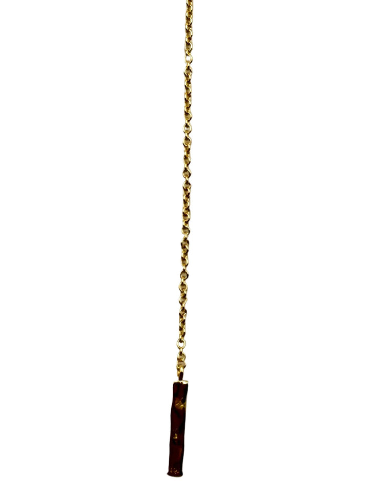 Gold Bar Drop Necklace