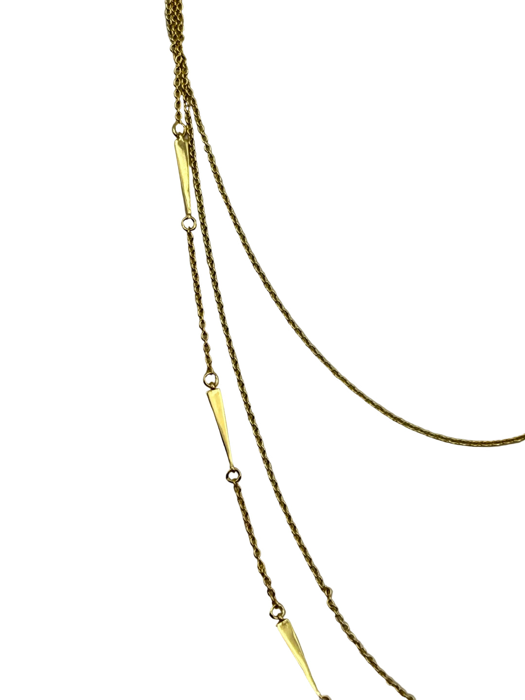 Three Layer Gold Necklace
