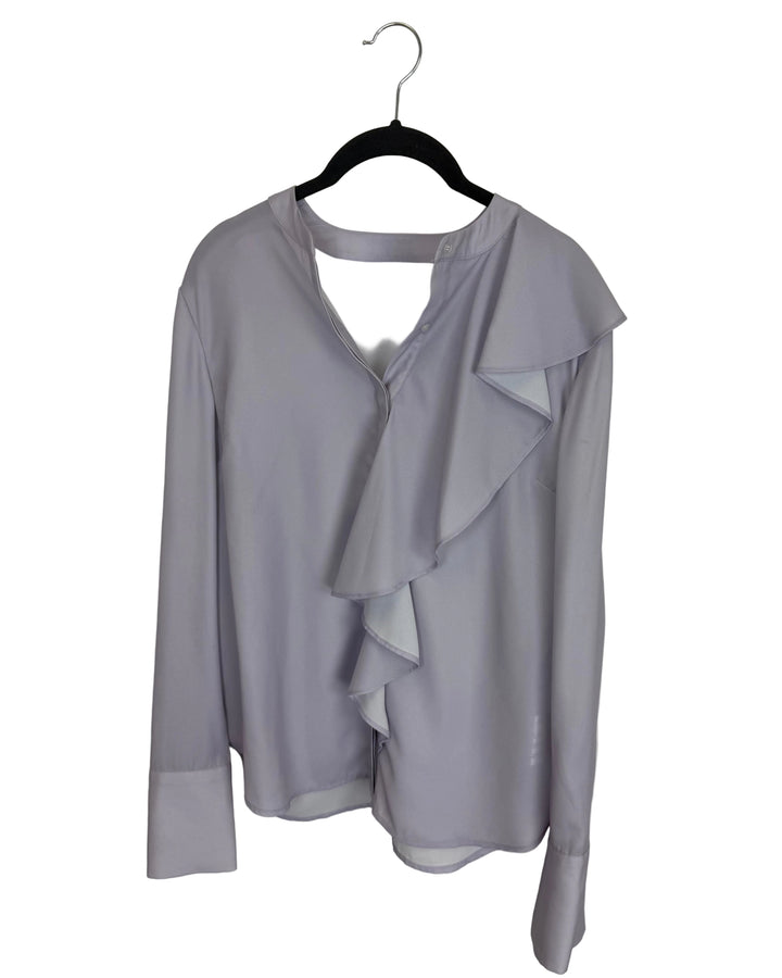 Light Purple Ruffled Blouse - Size 6/8