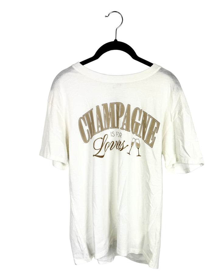 Champagne Is For Lovers Tee - Size 2/4