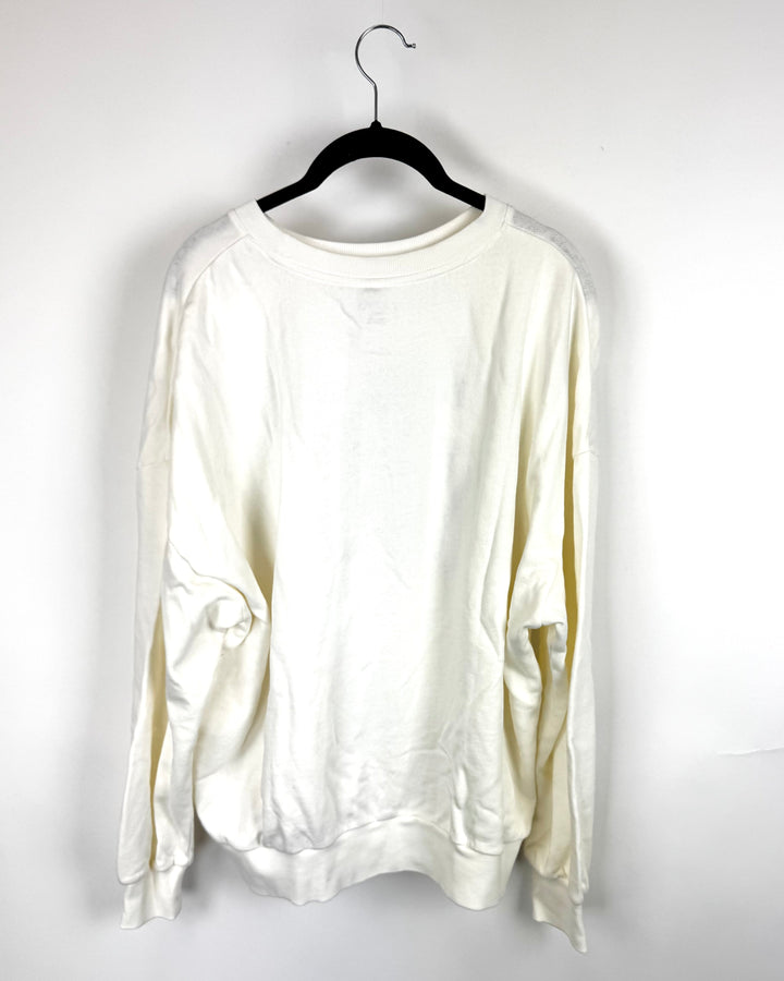 Ivory Stay Sporty Sweatshirt - Size 2/4