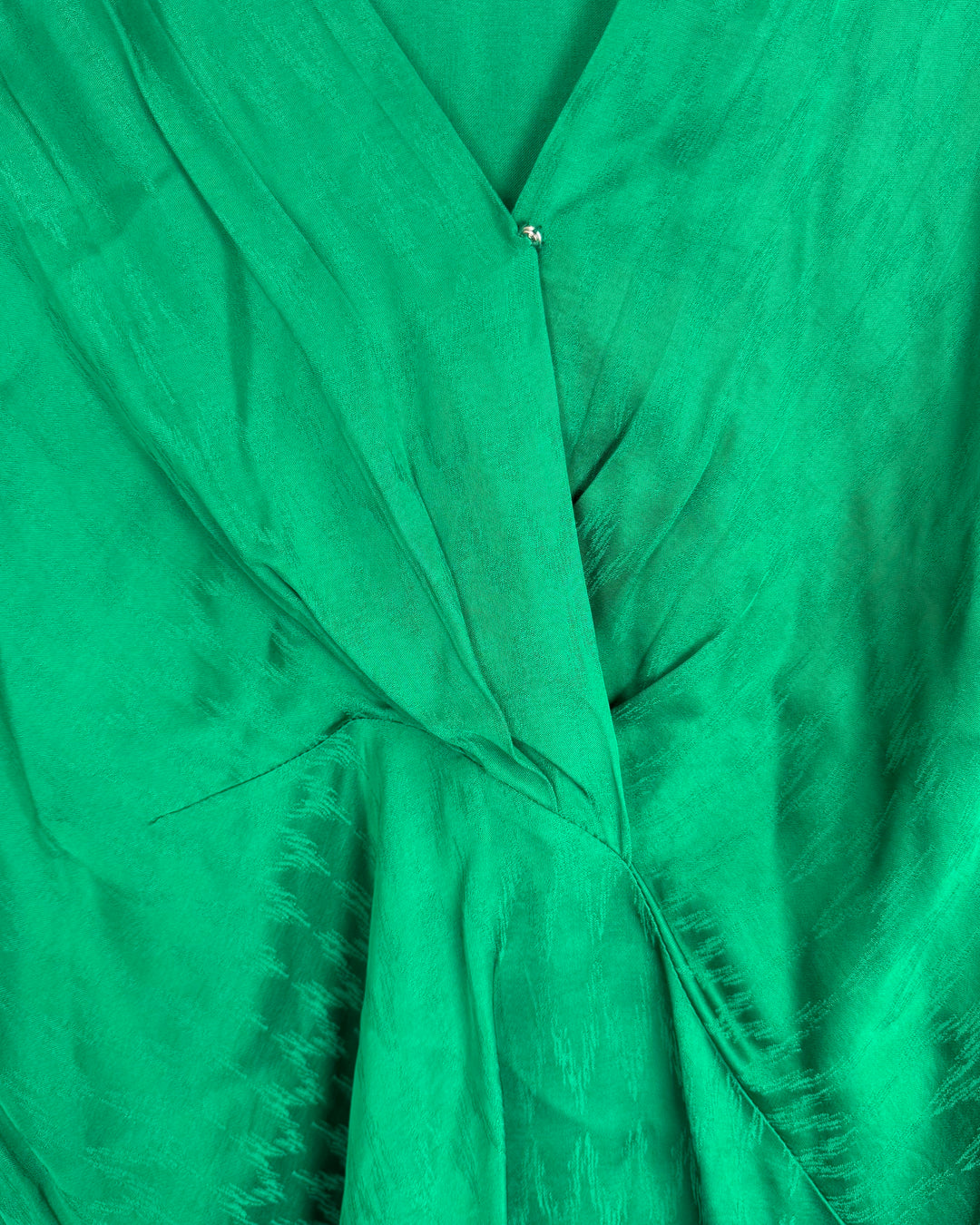 Emerald Green Draped Top - Size 6/8
