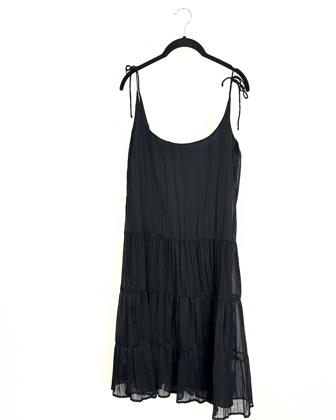 Black Pleated Dress - Size 8/10